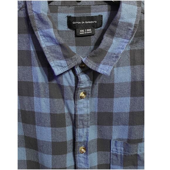 Cotton On Plaid Long Sleeve Flannel XXL - Picture 3 of 3
